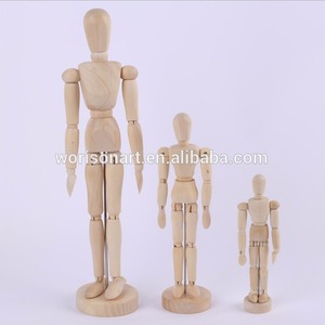 12''8''5.หุ่นจำลองร่างไม้ขนาด5 ''4.5นิ้วแขนขาเคลื่อนย้ายได้หุ่นมนุษย์สำหรับโมเดลร่างของศิลปิน