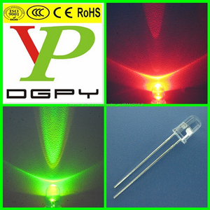El precio de fábrica muestra libre los diodos del LED de 5m m Verde Rojo Azul Blanco Amarillo (CE y conformidad de RoHS) - Product Image 1
