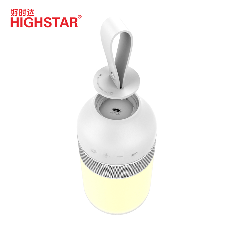 Портативный наружный беспроводной динамик с перезаряжаемой батареей и ночным освещением