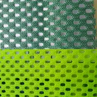 % 100% polyester floresan sarı/yeşil örgü kumaş giyen için