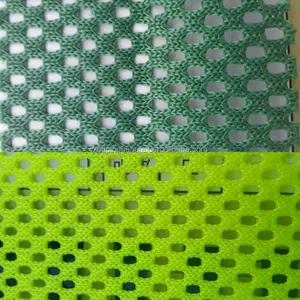 100% polyester 형광 yellow/green mesh fabric 대 한 착용