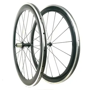 Sinergy Roda Karbon Aloi, Roda Sepeda Clincher 700C Permukaan Rem Logam Paduan 50MM