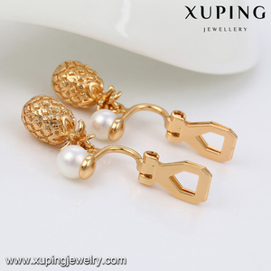 91842 più nuovi monili di modo semplice placcato oro sea orecchino di <span class=keywords><strong>perla</strong></span> ananas <span class=keywords><strong>orecchini</strong></span> di <span class=keywords><strong>clip</strong></span> - Product Image 6