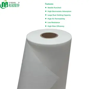 Needle punched air conditioner electrostatic cotton filter for PM2.5