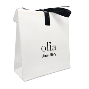 Logotipo personalizado <span class=keywords><strong>de</strong></span> papel blanco <span class=keywords><strong>de</strong></span> la tarjeta <span class=keywords><strong>bolsa</strong></span> personalizar bolsas <span class=keywords><strong>de</strong></span> embalaje <span class=keywords><strong>de</strong></span> impresión joyería bolsas papel envasado - Product Image 1