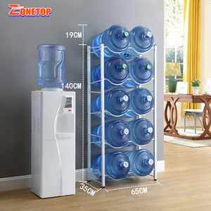 Chất Lượng Cao 3 4 5 Tier Tầng Hiển Thị 5 Gallon Chai Nước Rack / 20 Lít 5 Gallon Xô Lưu Trữ Chai Nước Hiển Thị Rack - Product Image 5