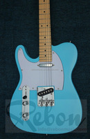 Weifang Rebon 6 String Left Hand Surf Blue TL Electric Guitar