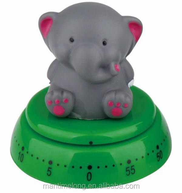 1-60min 360 Degree Fashion Cute Indoor Kitchen Cartoon Animal Mechanical Countdown Timer