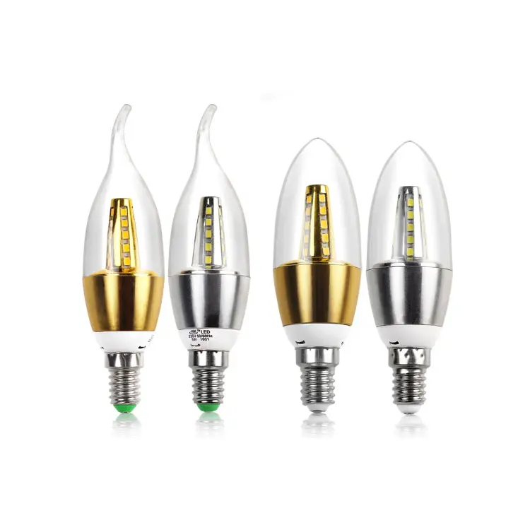 Освещение для люстры, домашний декор, энергосберегающая хрустальная лампа 220 В, E14, E27, винтажная свеча, Рождественская Светодиодная лампа накаливания