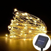 EVERMORE — guirlande lumineuse à lumière LED, 20M, 200l, avec fil de cuivre, décoration extérieure, usage solaire