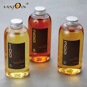 10 oz 300ml Boston Rodada Claro PET Garrafa de Suco de Fruta Com Tampa De Rosca de Alumínio Prensado a Frio