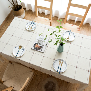 Mantel de lino cuadrado personalizado para mesa de comedor, cubierta de tela para mesa de desayuno, Picnic único bonito, alta calidad, 600426 - Product Image 3
