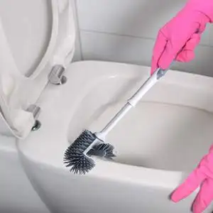 Rubber Toilet Brush VIPaoclean High Quality Bathroom Rubber Silicone Toilet Bowl Brush