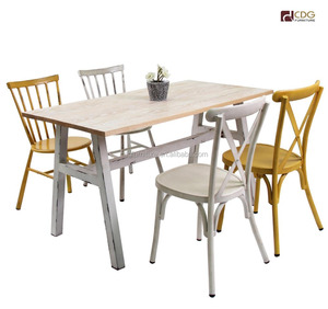 Diseño rústico hierro antiguo Windsor <span class=keywords><strong>muebles</strong></span> <span class=keywords><strong>retro</strong></span> al por mayor de aluminio silla al aire libre para hotel Bar Café - Product Image 1