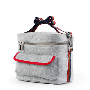 Aislado bolso más fresco almuerzo gran fieltro escuela portátil almuerzo bolsa con la <span class=keywords><strong>correa</strong></span> Crossbody para hombres - Product Image 2