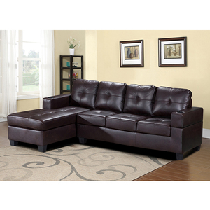 Thiết Kế Bán Chạy Nhất Nâu Đen Da Couch Recliner Sofa Lớn Với Chaise Sofa Nhỏ Để Bán