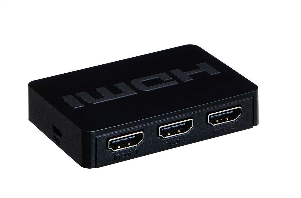 МИНИ HDMI переключатель 3x1 с поддержкой дистанционного управления 3D, 1080p