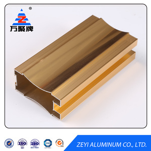 OEM anodisé or en <span class=keywords><strong>aluminium</strong></span> profils <span class=keywords><strong>catalogue</strong></span> pour porte de placard - Product Image 1