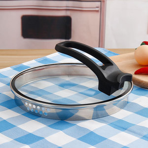 <strong>Stainless</strong> <strong>Steel</strong> Gas Cooker Compatible Sustainable <strong>Sauce</strong> <strong>Pan</strong> &amp; Soup/Stock Pot with Glass Lid - Product Image 4