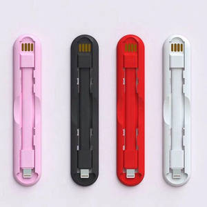 Chica colorido portátil 3 en 1 Ungrip carga Micro Usb fecha <span class=keywords><strong>Cable</strong></span> para teléfono inteligente - Product Image 1