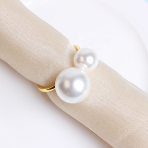 Pearl anelli di Tovagliolo Fibbia Cerchio Anelli di Tovagliolo Cerchio di Tovagliolo Tovagliolo Holder per la Cerimonia Nuziale Hotel Forniture Decorazione Della Tavola, <span class=keywords><strong>Oro</strong></span> - Product Image 6