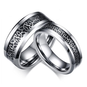 Wedding Jewelry Tungsten <strong>Celtic</strong> <strong>Ring</strong> Wholesale High Quality Fashion for <strong>Men</strong> Trendy Wedding <strong>Rings</strong> for Couples Set and Engagement - Product Image 1