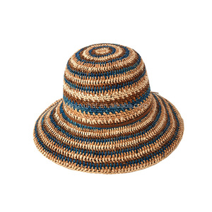 Custom <strong>Summer</strong> Outdoor <strong>Crochet</strong> Bucket Hat Rainbow Silk and Fleece Printed Cartoon Leaf <strong>Pattern</strong> <strong>for</strong> Cycling Daily Casual Use - Product Image 2