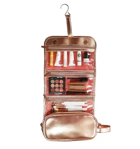 Hanging Wash Bag Con Gancio di Viaggio Da Toilette Sacchetto di Trucco Pennello Cosmetici Caso