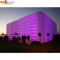 Fabbrica gigante ANKA LED illuminato gonfiabile tenda del partito tenda gonfiabile del cubo per evento