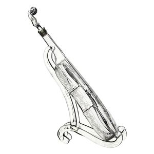Bouteille de vin vin vin liqueur, <span class=keywords><strong>violon</strong></span> vide Unique avec support en verre, verre Transparent, carafe à whisky, Vodka - Product Image 3