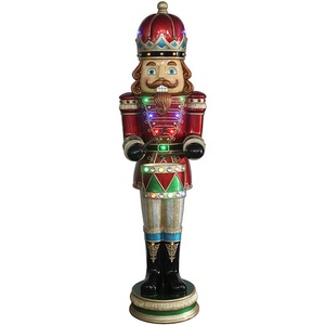 야외 크리스마스 <span class=keywords><strong>polyresin</strong></span> 생활 크기 <span class=keywords><strong>Nutcracker</strong></span> 산타 클로스 동상 - Product Image 3