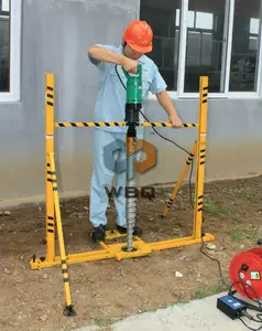 Poste de acero pequeño para instalar, atornillador de poste eléctrico en T, WBQ 03-05/04