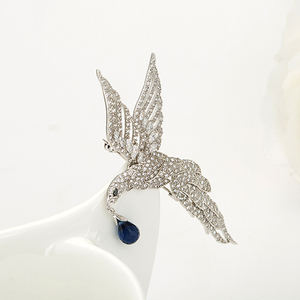 LUOTEEMI特別な新しい卸売ヨーロッパとアメリカのオリジナルデザインファッションクリスマスギフト女性レトロな大きな鳥のブローチ - Product Image 6