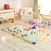 Wooden fence factory direct price play easy to tear open outfit solid wood Baby safety Playpen