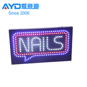 AYD Offre Spéciale À ONGLES LED Signe de <span class=keywords><strong>Magasin</strong></span> Acrylique Conduit <span class=keywords><strong>OUVERT</strong></span> Signe Fermé Conseil <span class=keywords><strong>Magasin</strong></span> De Salon De Beauté - Product Image 2