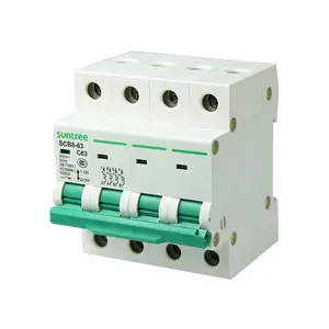 Suntree Best Price DC Mini Circuit Breaker DZ47-63 4P 10A 400V