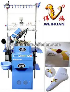 3.5 inch computerized sock machine for weaving common cotton socks and 3D socks(WH-6F-A1)