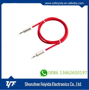 Shenzhen Feiyida 2016 precio de fábrica 3.5mm enchufe 3.5 aux rca 3.5mm Cable Aux
