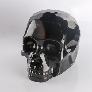 2023 nuovo stile design individuale decorazione di cristallo di alta qualità del modello di teschio di cristallo nero per la decorazione - Product Image 4