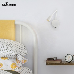 Lampada <span class=keywords><strong>da</strong></span> <span class=keywords><strong>Lettura</strong></span> a LED 3W con Collo d'Oca Flessibile e Regolabile, Applique Moderna <span class=keywords><strong>da</strong></span> Parete per Camera <span class=keywords><strong>da</strong></span> <span class=keywords><strong>Letto</strong></span>, Testiera e Hotel - Product Image 2