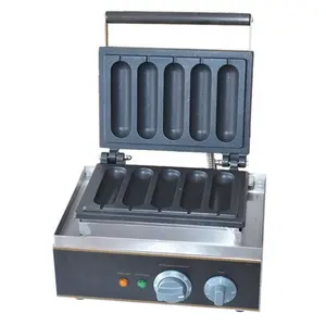 Máquina de gofres de acero inoxidable para muffins, máquina automática de moldeo de maíz para perros, máquina de aperitivos indios