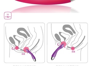 Vibratore g-spot viola <span class=keywords><strong>vaginale</strong></span> in silicone impermeabile ricaricabile a 30 velocità - Product Image 3