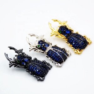 Charme inspiré du <span class=keywords><strong>scarab</strong></span>ée en saphir bleu CZ, micro-pavé CZ, pendentif <span class=keywords><strong>scarab</strong></span>ée, charme en zircone cubique, charme insecte pavé - Product Image 5