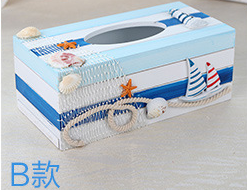 <span class=keywords><strong>Med</strong></span> estilo tejido caja de madera cubierta Oficina de fantasía Decoración de mesa para el personal - Product Image 2