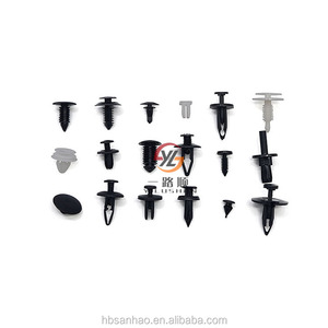 Clip Assortment HE06 High Quality Trim Plastic 415pcs Auto Clips Plastic <strong>Fastener</strong> 28box/carton Yilushun <strong>OEM</strong> ODM CN;HEB Black