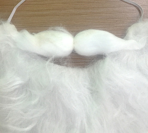 Chapeau de Noël en feutre rouge <span class=keywords><strong>avec</strong></span> <span class=keywords><strong>barbe</strong></span> pour Père Noël - Product Image 4
