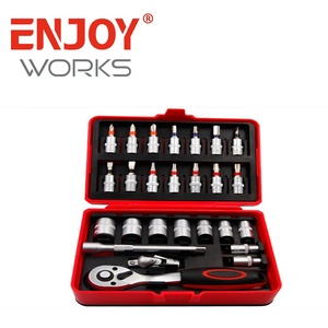 طقم مفكات وبراغي من الفولاذ الكربوني الصناعي مكون من 26 قطعة بتصميم خماسي الشكل - Product Image 4
