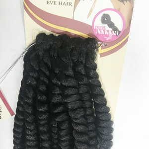 Luo Xuchang-tresses de cheveux naturels <span class=keywords><strong>afro</strong></span>, tresses torsadées Jumbo africain, 2 styles en 1, tissage de cheveux synthétiques au crochet à manches individuelles