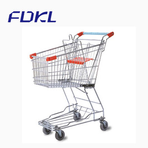 Chariots Offre Spéciale utiles durables robustes de poussée de supermarchés de chariot à provisions d'acier inoxydable - Product Image 5