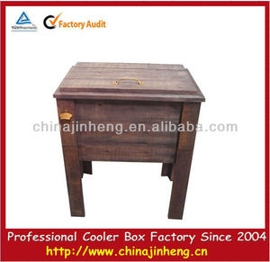 <span class=keywords><strong>Retro</strong></span> de madera caja del refrigerador de vino de la cerveza bebidas enfriador de agua, Madera neveras de bebidas - Product Image 3